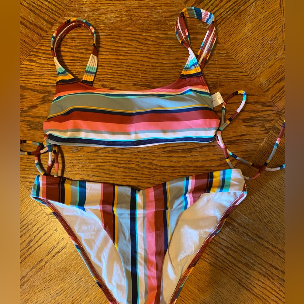 Striped bikini